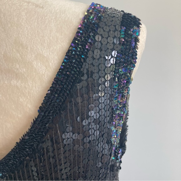 Linsiano sequin and silk dress - Picture 6 of 9